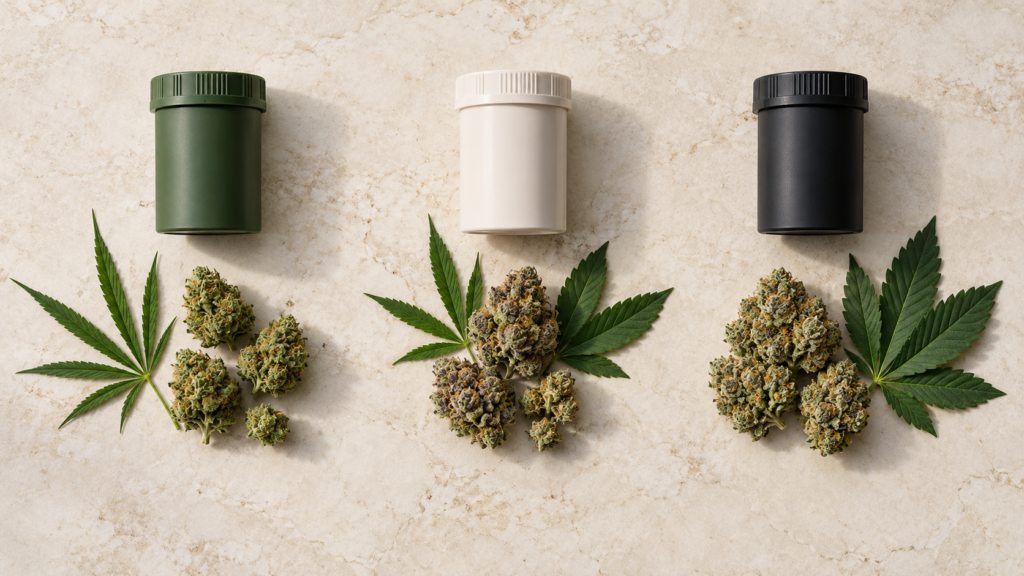 Indica vs sativa vs hybrid cannabis menu comparison